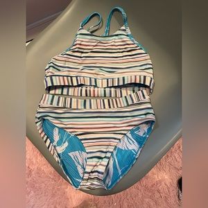 Very gently used bathing suit, reversible